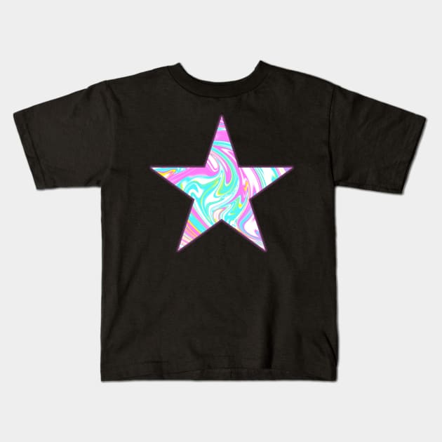 Psychedelic Star Kids T-Shirt by SquareClub